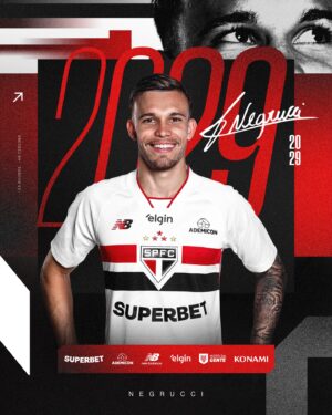 Negrucci renova com o São Paulo até o final de 2029