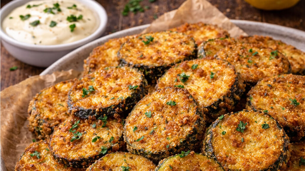 Abobrinha à milanesa