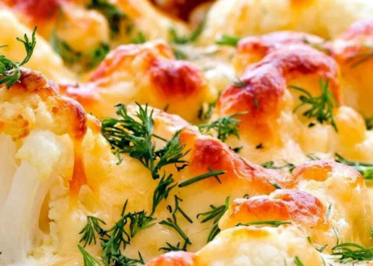 Couve-flor gratinada