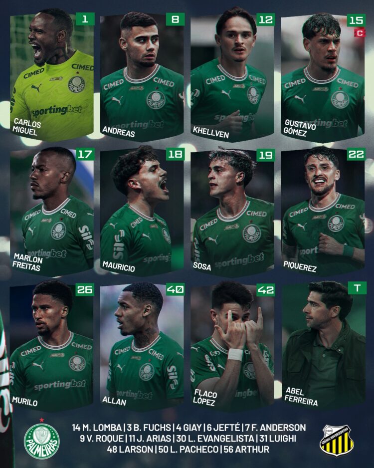 Palmeiras: Veja a escalação do Verdão para a final