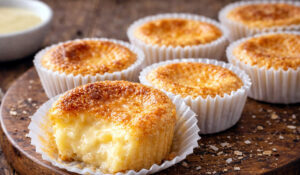 Queijada de leite condensado fácil receita cremosa que derrete na boca