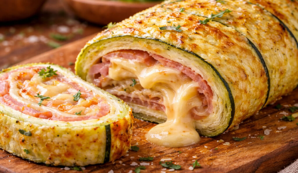 Rocambole de abobrinha