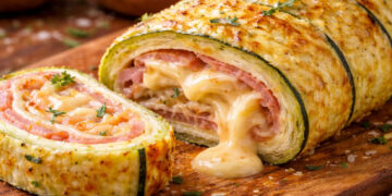 Rocambole de abobrinha