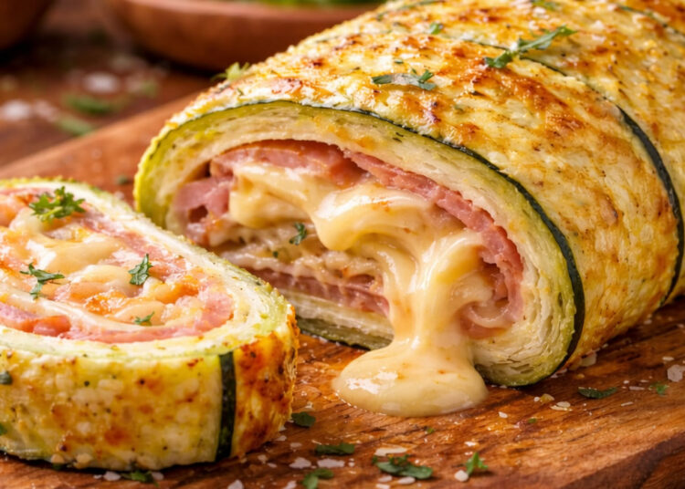 Rocambole de abobrinha