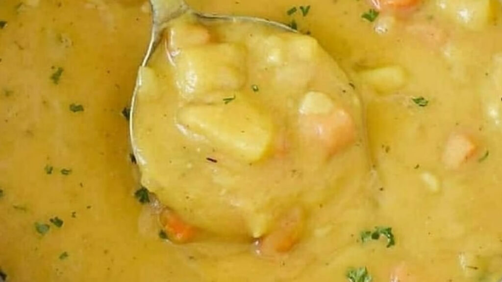Sopa cremosa de batata