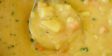 Sopa cremosa de batata