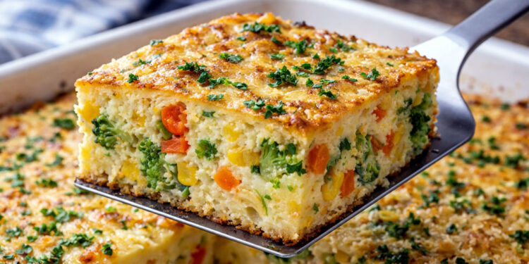 Torta de legumes de liquidificador