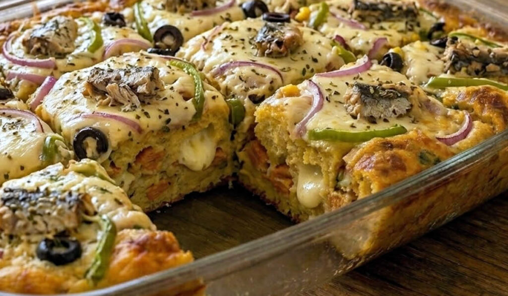 Torta de sardinha de liquidificador