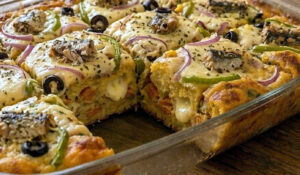 Torta de sardinha de liquidificador fácil e fofinha