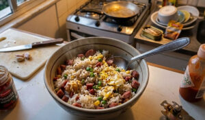 Arroz de Solteiro completo e cheio de sabor para uma refeição prática