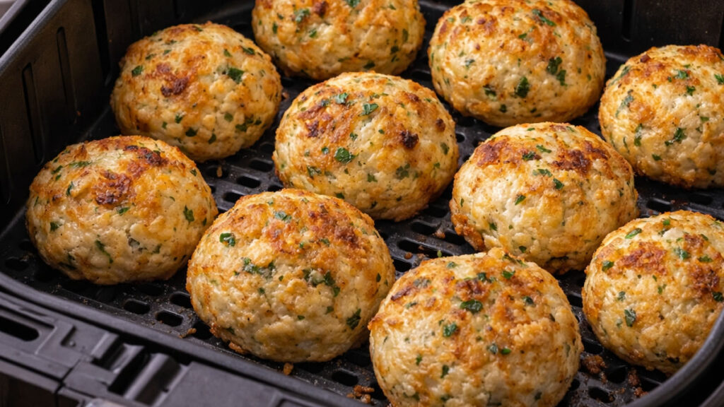 Bolinho de peixe na air fryer