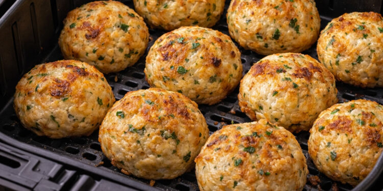 Bolinho de peixe na air fryer