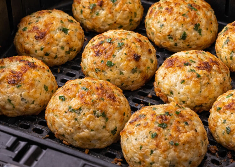 Bolinho de peixe na air fryer