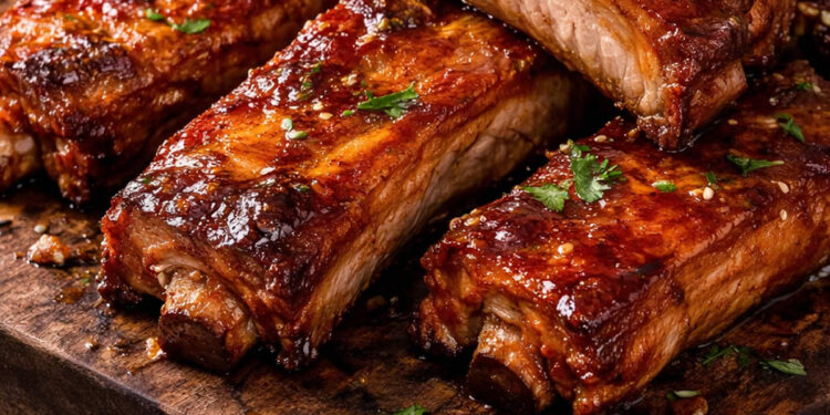 Costelinha suína dourada