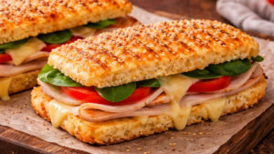 Panini low carb fácil: receita rápida e versátil