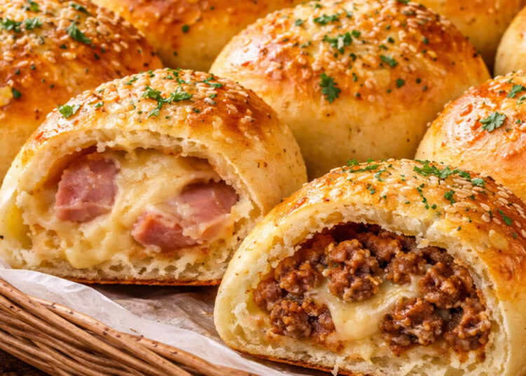 Pão de batata recheado