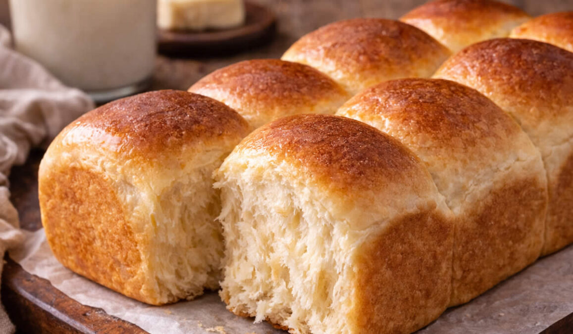 Pão de leite caseiro