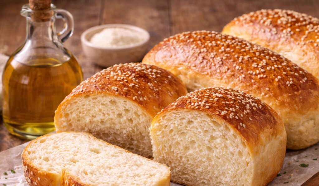 Pão caseiro com vinagre