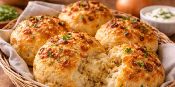 Pão de cebola caseiro