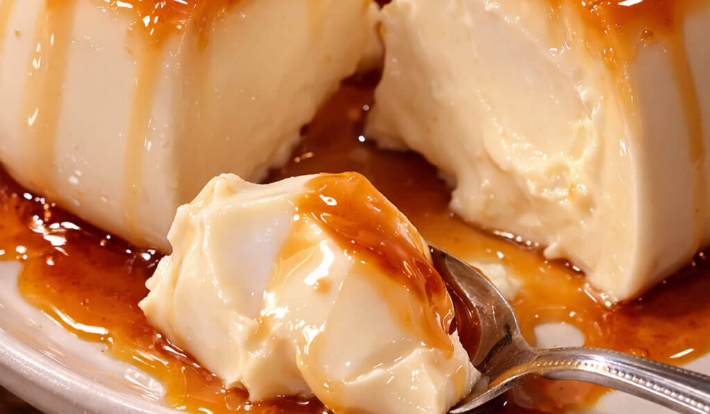 Pudim de maria mole cremoso