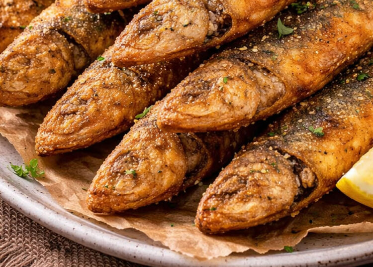 Sardinha frita crocante fácil e perfeita
