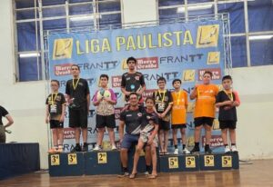 Tênis de mesa de Hortolândia conquista terceiro lugar na Liga Paulista em Piracicaba