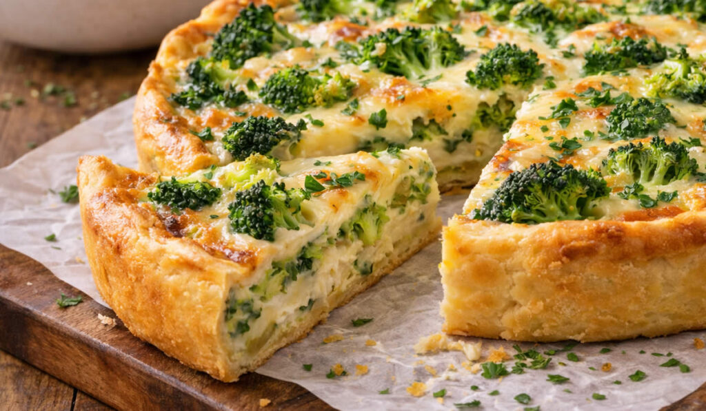 Torta fácil de brócolis