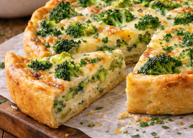 Torta fácil de brócolis