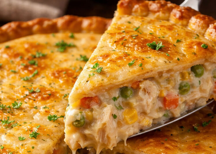 Torta cremosa de frango