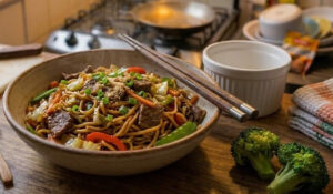 Yakissoba simples e saboroso receita fácil para fazer em casa