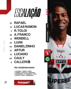 São Paulo aposta em Luan; veja a escalação para duelo com Juventude