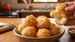 Bolinho de Polvilho Frito: receita mineira com 3 ingredientes