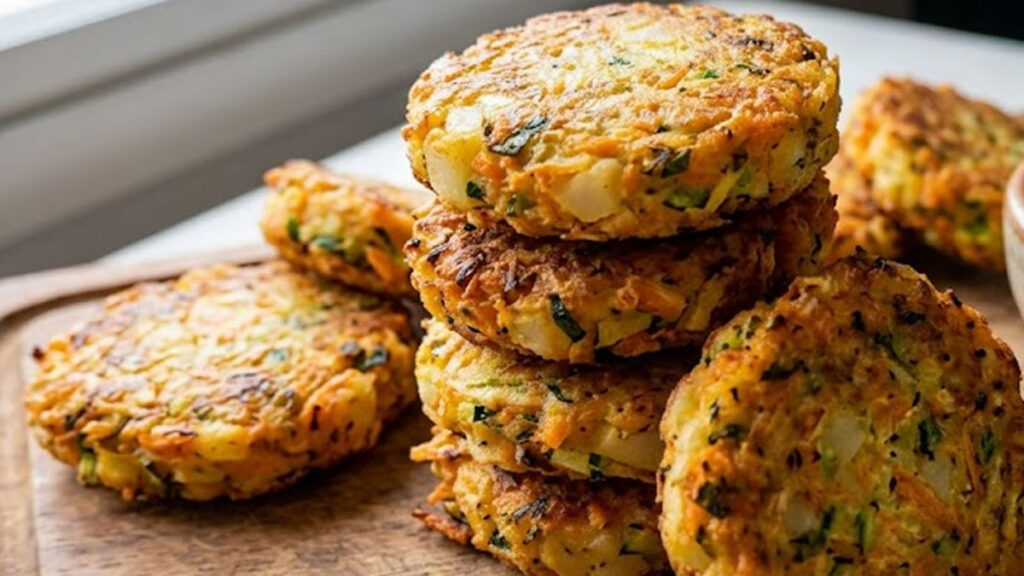 Bolinho de Batata, Cenoura e Abobrinha