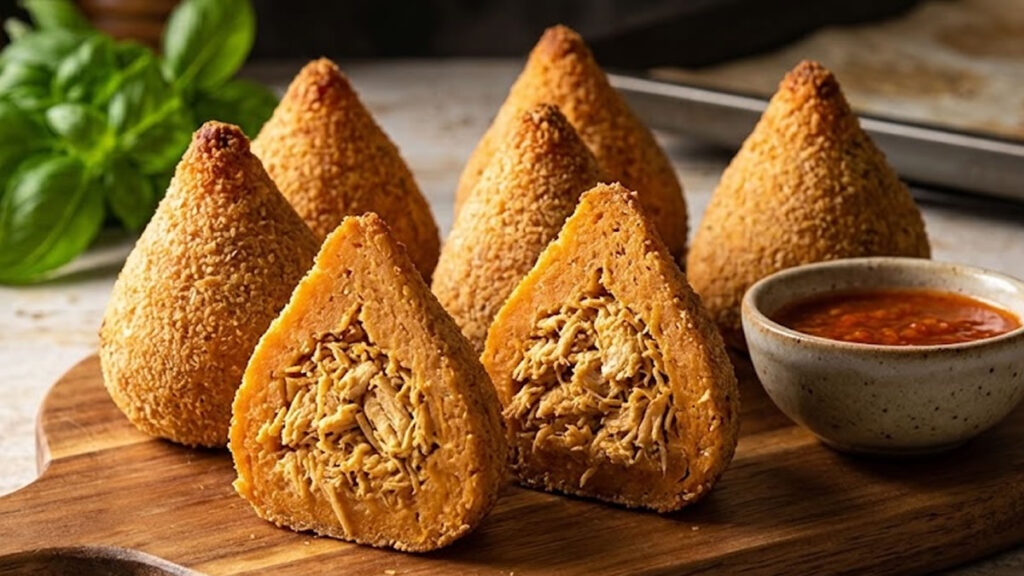 Coxinha Assada de Batata Doce