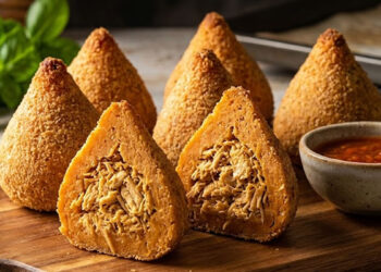 Coxinha Assada de Batata Doce