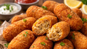 Croquete de frango: receita fácil, crocante por fora e cremosa por dentro