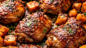 Receita fit de frango com batata doce: saudável, saborosa e fácil de preparar