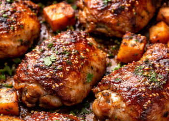 Receita fit de frango com batata doce