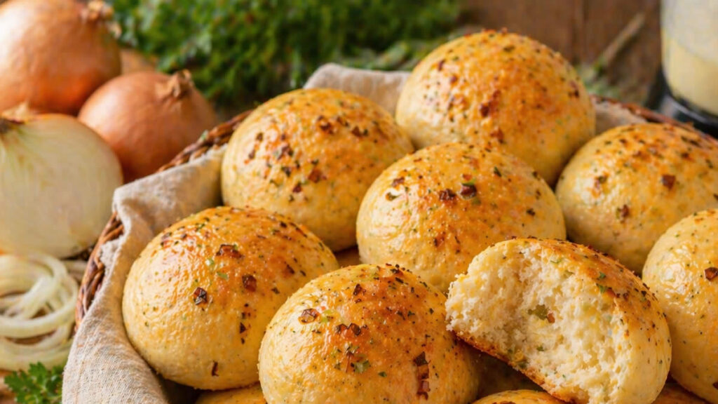 Pãozinho de cebola de liquidificador