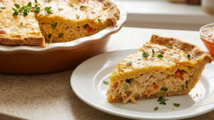 Torta de frango sem farinha: leve, cremosa e fácil de fazer