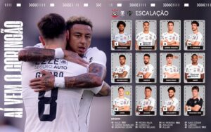 Veja a escalação do Corinthians para enfrentar o Atlético-MG