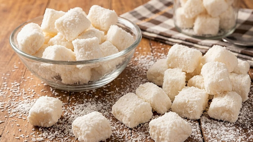 Bala de coco caseira