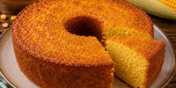 Bolo de milho com flocão