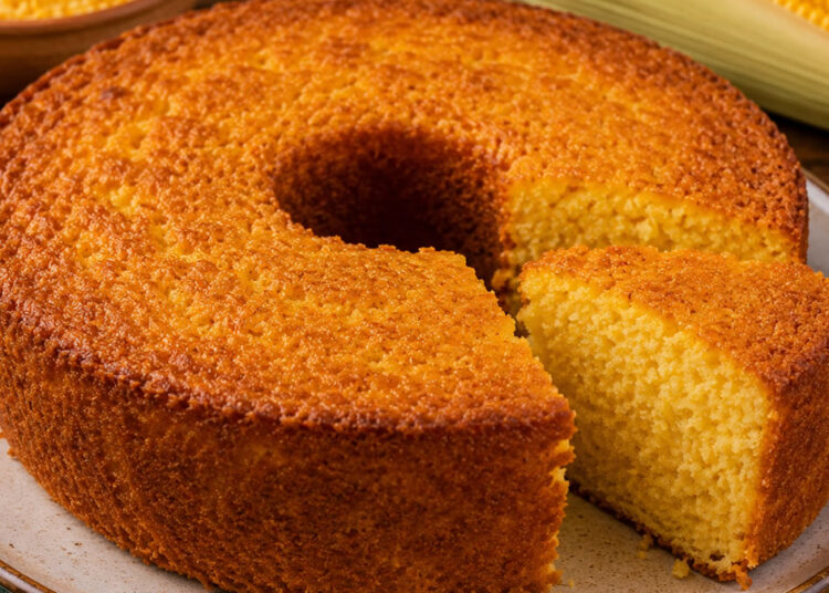 Bolo de milho com flocão
