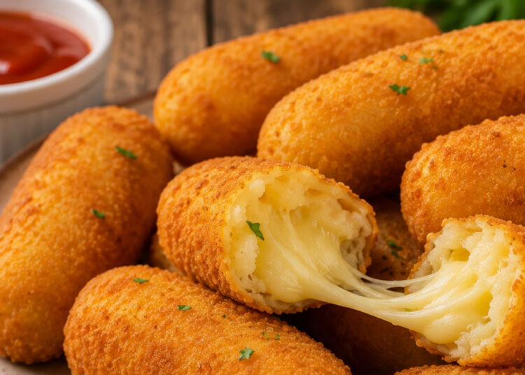 Croquete de batata com queijo