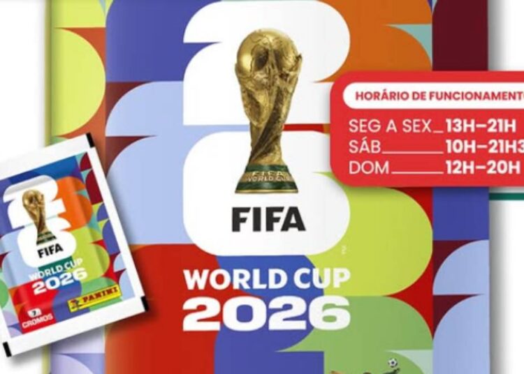Ponto de troca de figurinhas do álbum da Copa