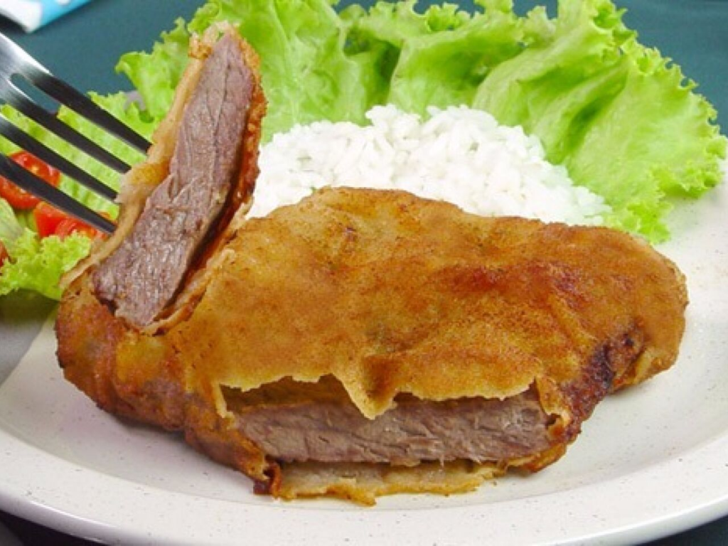 Bife à milanesa
