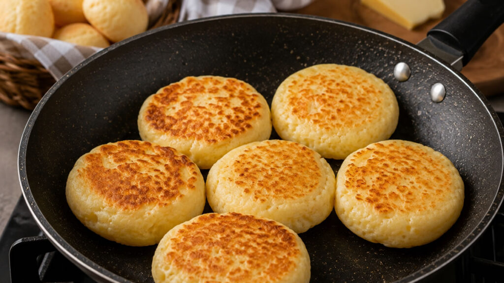 Pão de queijo na frigideira