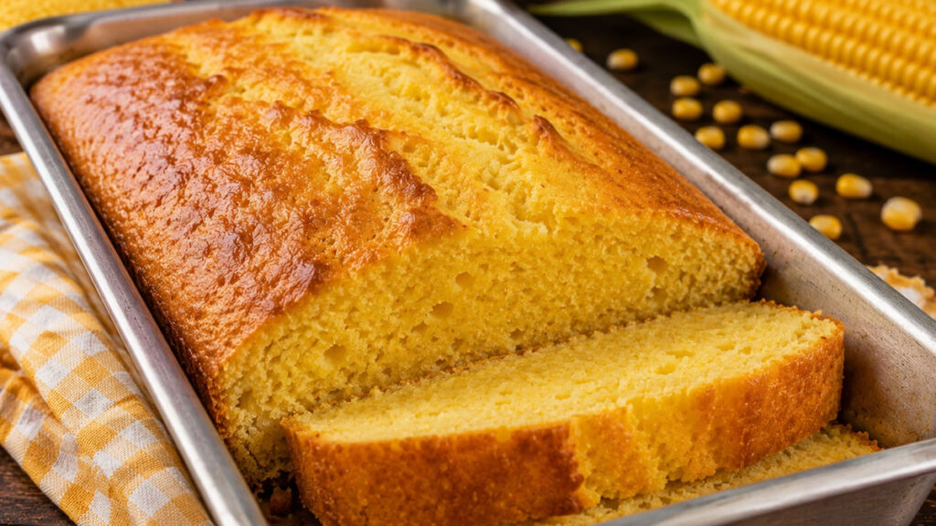 Pão de milho de liquidificador