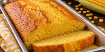Pão de milho de liquidificador
